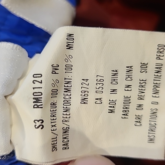 Columbia L Mens Blue Rain Pants Snap Pockets and Elastic Waist Durable.  Vintage - Picture 6 of 7